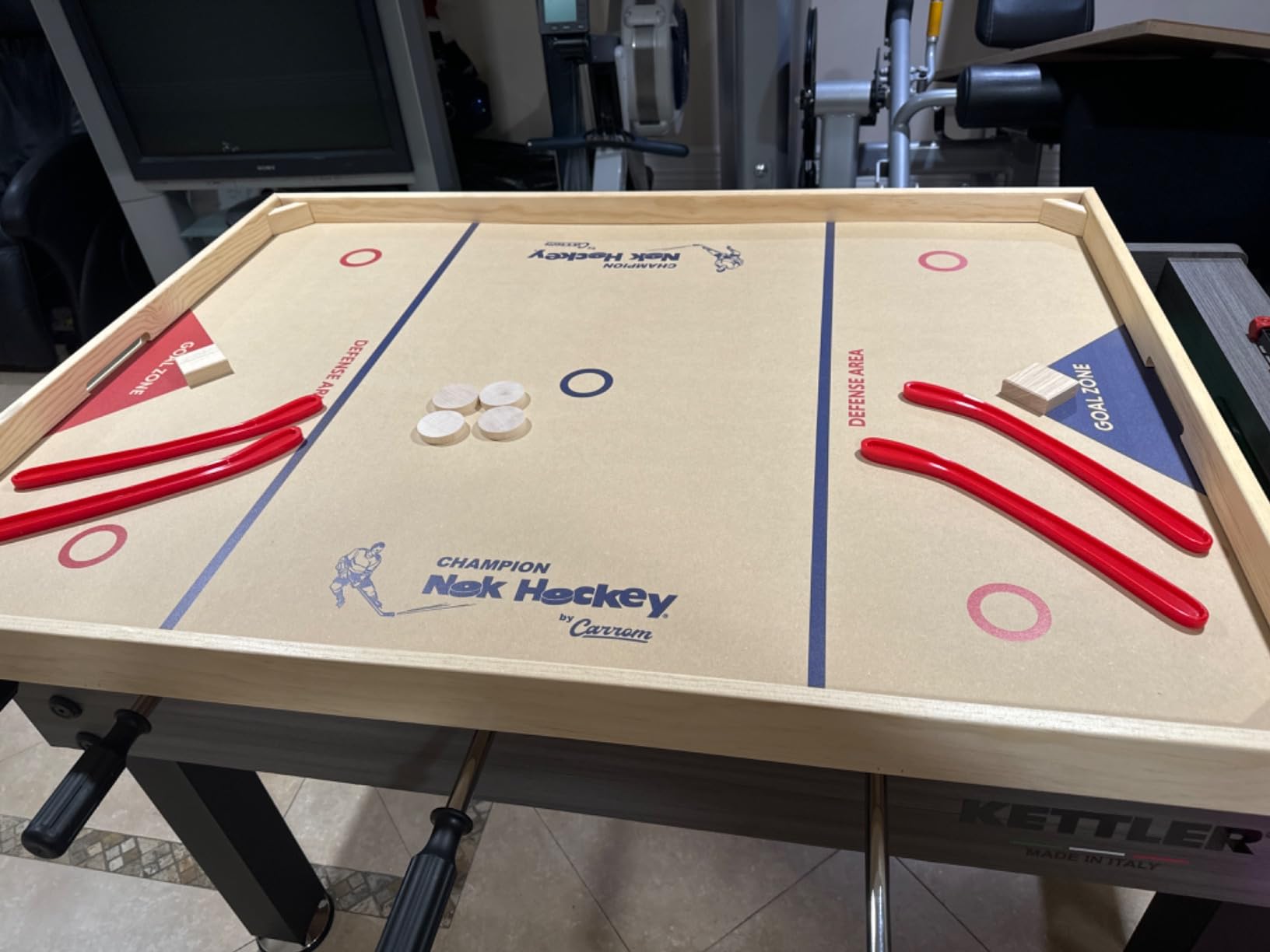 Carrom Champion Nok Hockey Game (Large) - Wooden Board Games for Adults & Children - Indoor and Outdoor Games for Family - Sports Board Games customer photo 2