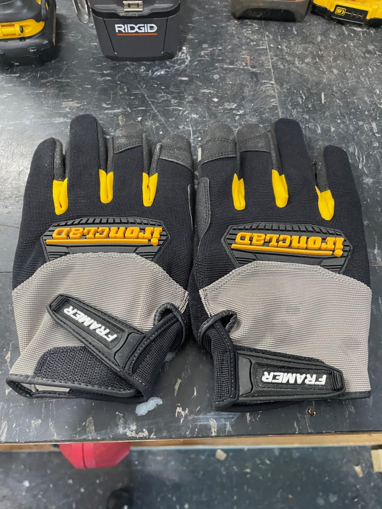 Ironclad Framer; Carpenter Work Gloves, Open Finger Dexterity, Performance Fit, Durable, Machine Washable customer photo 2