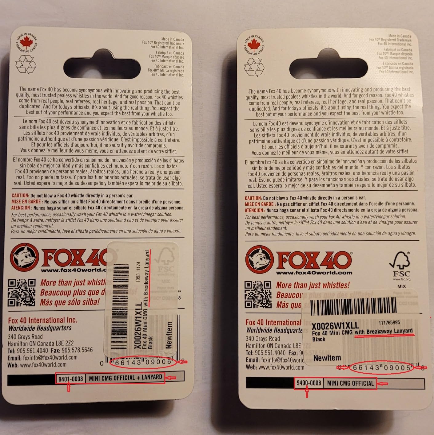 Fox 40 Mini CMG with Breakaway Lanyard Black customer photo 1