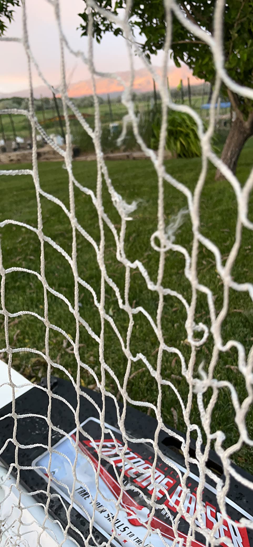 MyLec Indoor Hockey Net, Street Hockey Net Replacement, Durable, Lightweight & Portable, Easy to Assemble & Disassemble, Machine Wash, High-Grade Material Netting (Red/White) customer photo 1