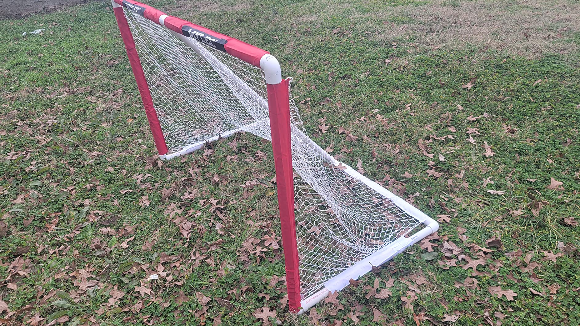 MyLec Indoor Hockey Net, Street Hockey Net Replacement, Durable, Lightweight & Portable, Easy to Assemble & Disassemble, Machine Wash, High-Grade Material Netting (Red/White) customer photo 2
