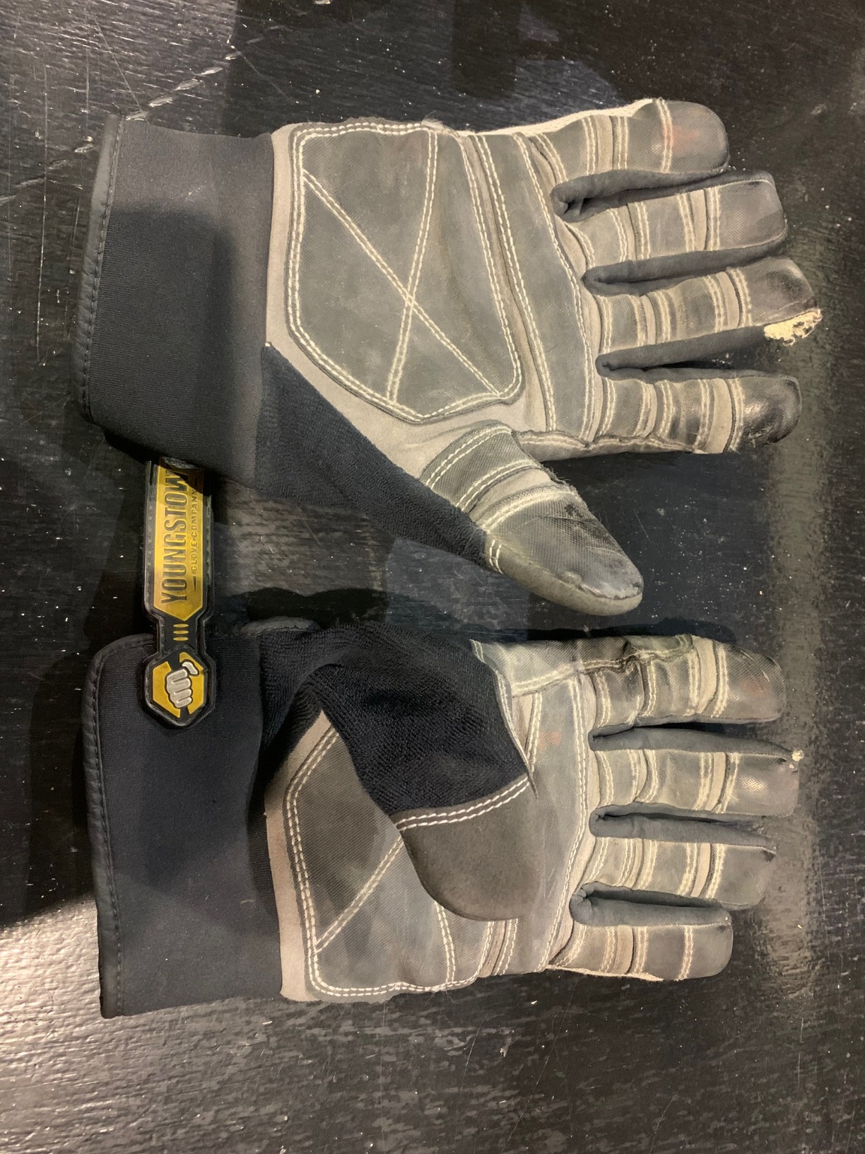 Youngstown Glove Company mens Kevlar Gloves, Gray, Large US customer photo 1