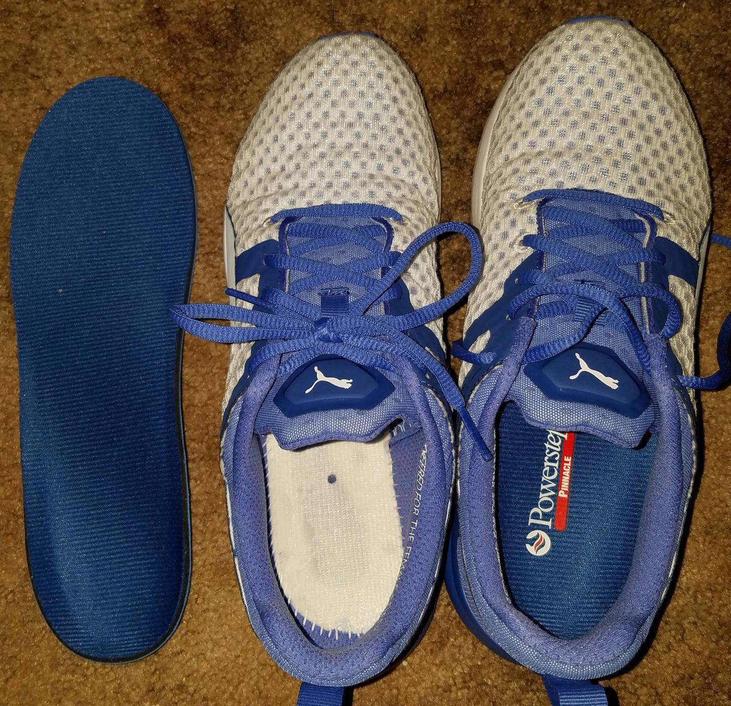PowerStep Pinnacle Insoles, Orthotics for Plantar Fasciitis Relief, Made in USA Orthotic Insoles, Arch Support Inserts with Moderate Pronation, #1 Podiatrist Recommended (M 6-6.5, W 8-8.5) customer photo 1