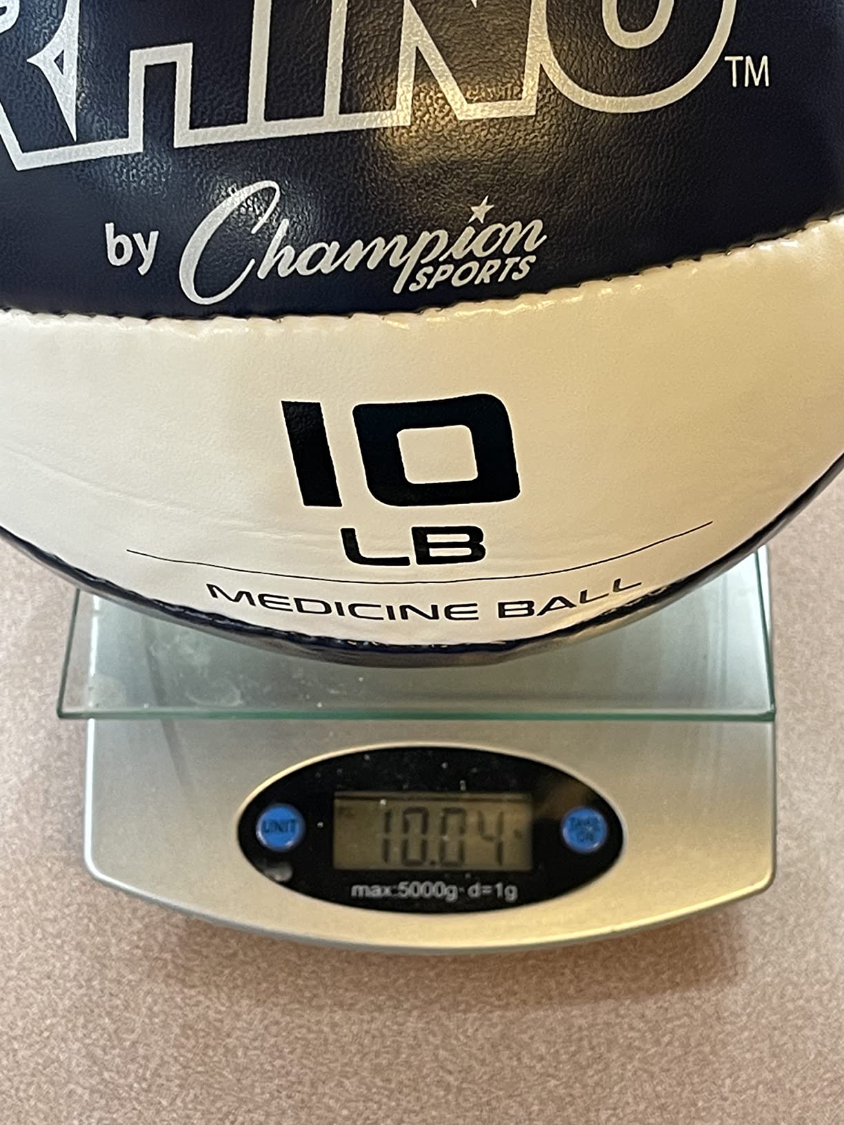 Champion Sports Leather Medicine Balls - Durable Weighted Balls for Strength, Core & Conditioning Training customer photo 2