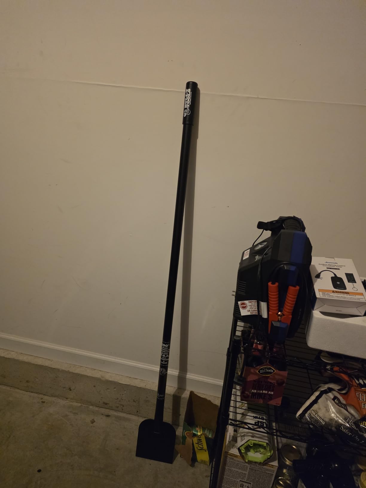 Bully Tools Heavy Duty Ice Scraper - 11-Gauge All Steel Sidewalk Chopper with Extra Long Handle for Thick Snow Removal - Floor Scraper Tool, Flat Head for Snow Clearing - 100% Made in the USA, 58-Inch customer photo 1