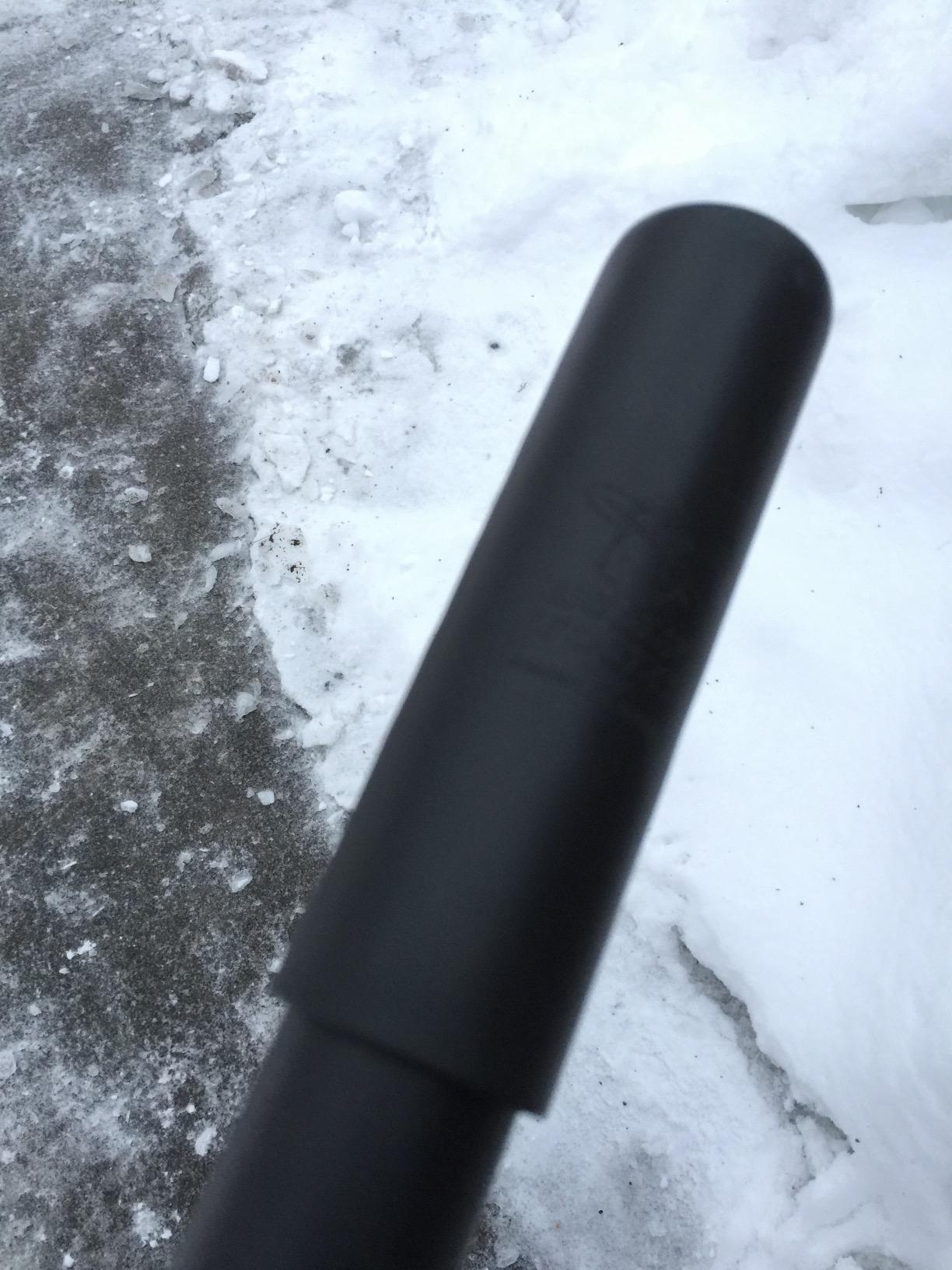 Bully Tools Heavy Duty Ice Scraper - 11-Gauge All Steel Sidewalk Chopper with Extra Long Handle for Thick Snow Removal - Floor Scraper Tool, Flat Head for Snow Clearing - 100% Made in the USA, 58-Inch customer photo 2