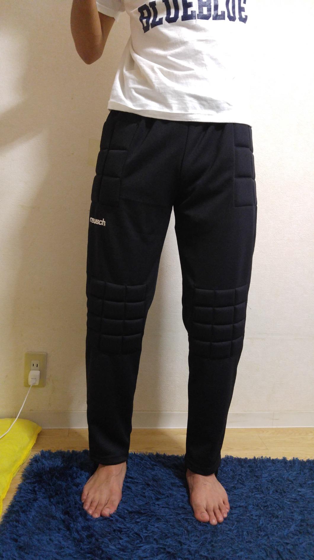 Reusch Alex Soccer Goalkeeper Pants with Protection Pads, Padded Goalie Pants for High Impact Sports, Mens, Black customer photo 1