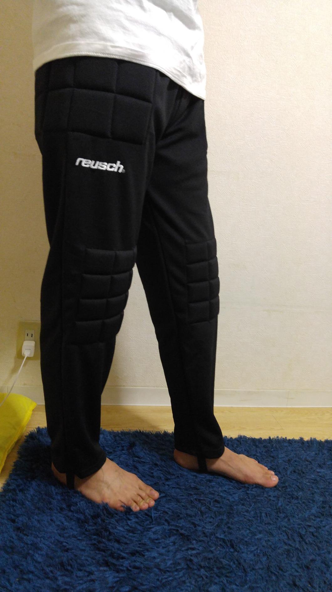 Reusch Alex Soccer Goalkeeper Pants with Protection Pads, Padded Goalie Pants for High Impact Sports, Mens, Black customer photo 2
