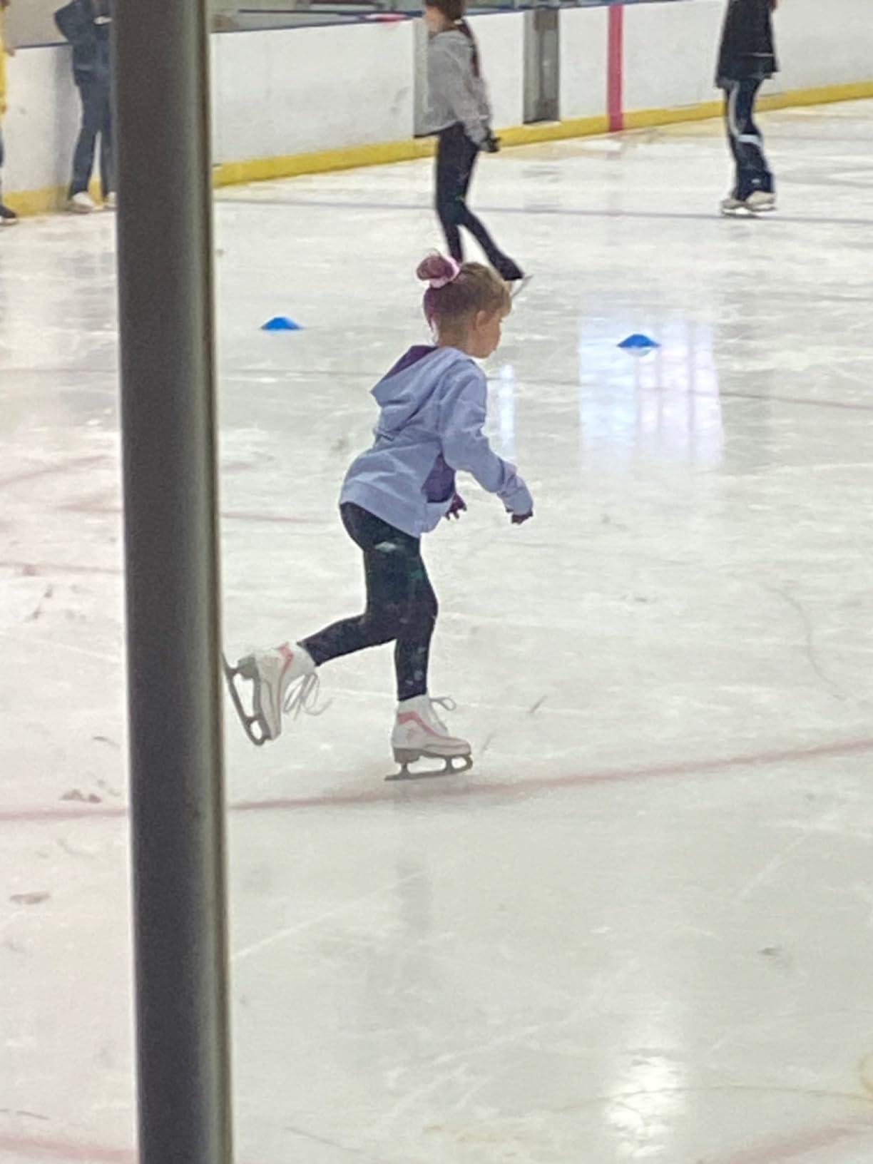 American Athletic Soft Boot Ice Skates for Girls - Kids Figure Skates with Pink Trim, Ankle Support, Padded Liner, Stainless Steel Blades customer photo 1