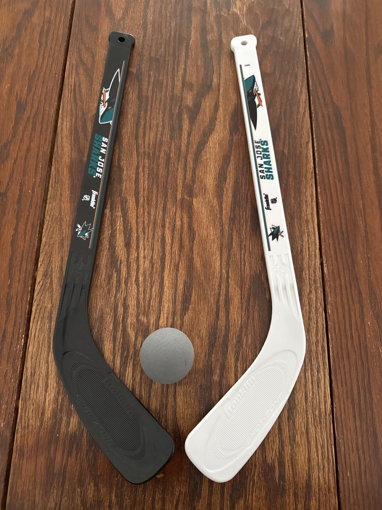 Franklin Sports NHL Mini Hockey Stick Set - NHL Team Knee Hockey Stick and Ball Set - Two Player Stick Set customer photo 1