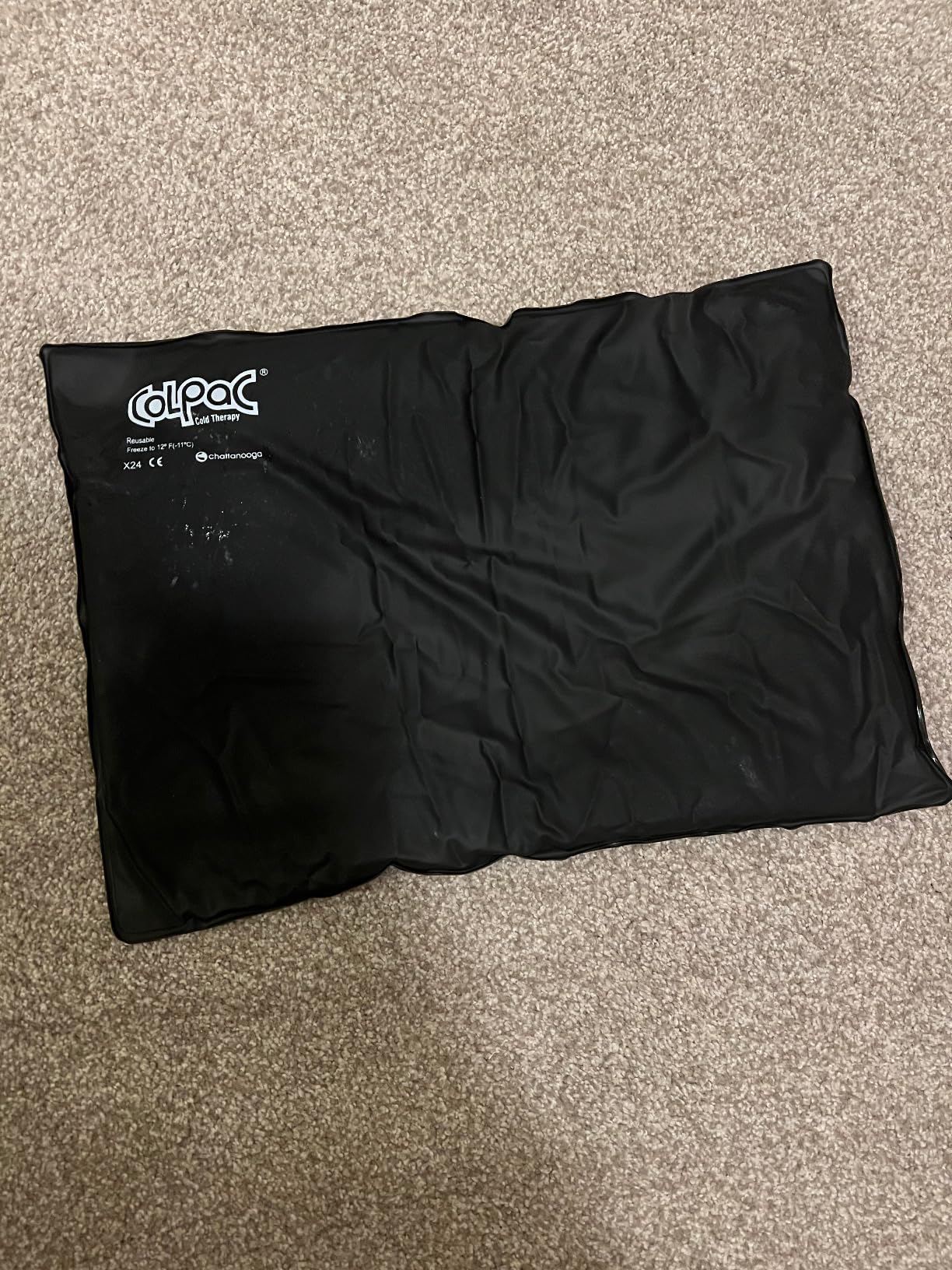 Chattanooga ColPac - Reusable Gel Ice Pack - Black Polyurethane - Standard - 10 in x 13.5 in - Cold Therapy - Knee, Arm, Elbow, Shoulder, Back - Aches, Swelling, Bruises, Sprains, Inflammation customer photo 1