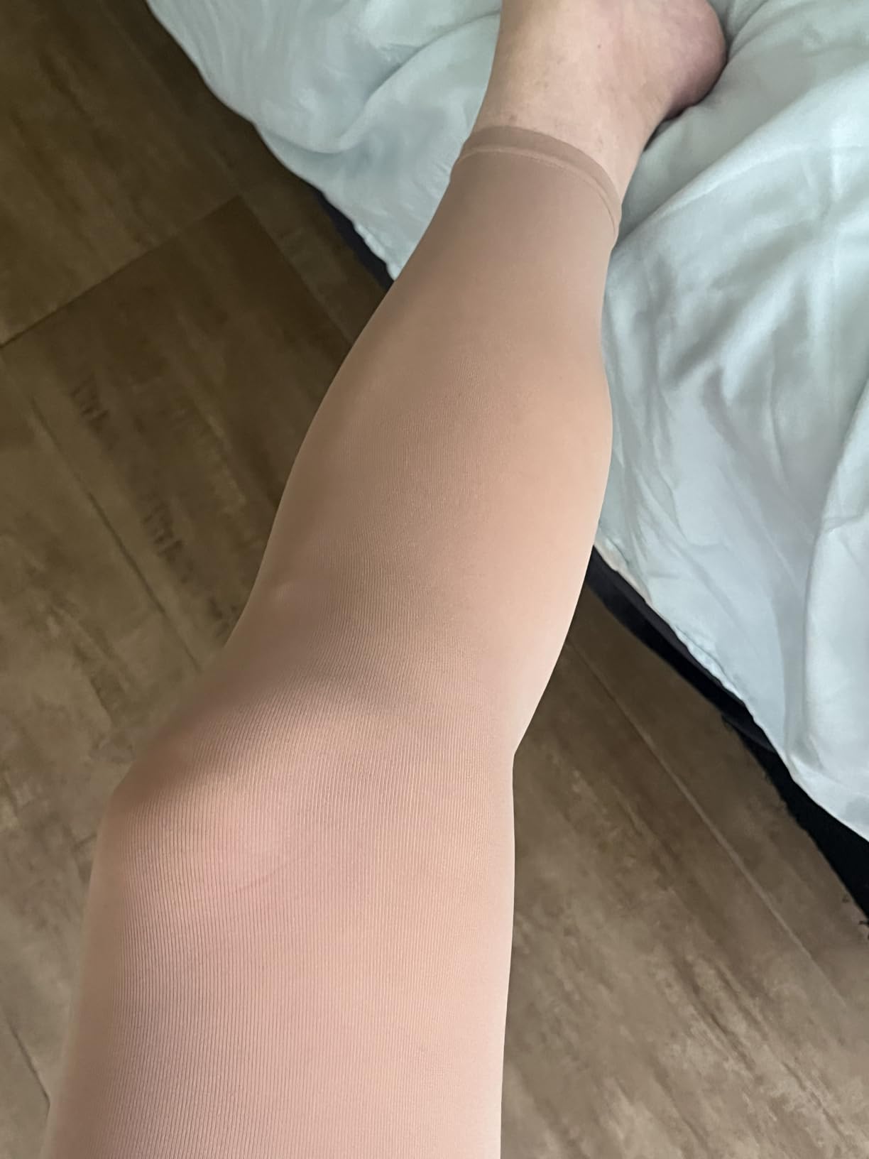 Danskin womens Microfiber Footless Tights customer photo 2