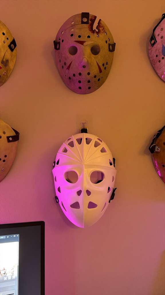 Mylec Adult Street Hockey Goalie Mask - High-Impact - Ventilation Holes + Adjustable Straps - Street Hockey Only customer photo 1