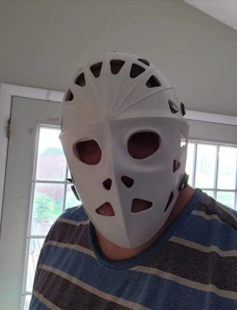 Mylec Adult Street Hockey Goalie Mask - High-Impact - Ventilation Holes + Adjustable Straps - Street Hockey Only customer photo 2