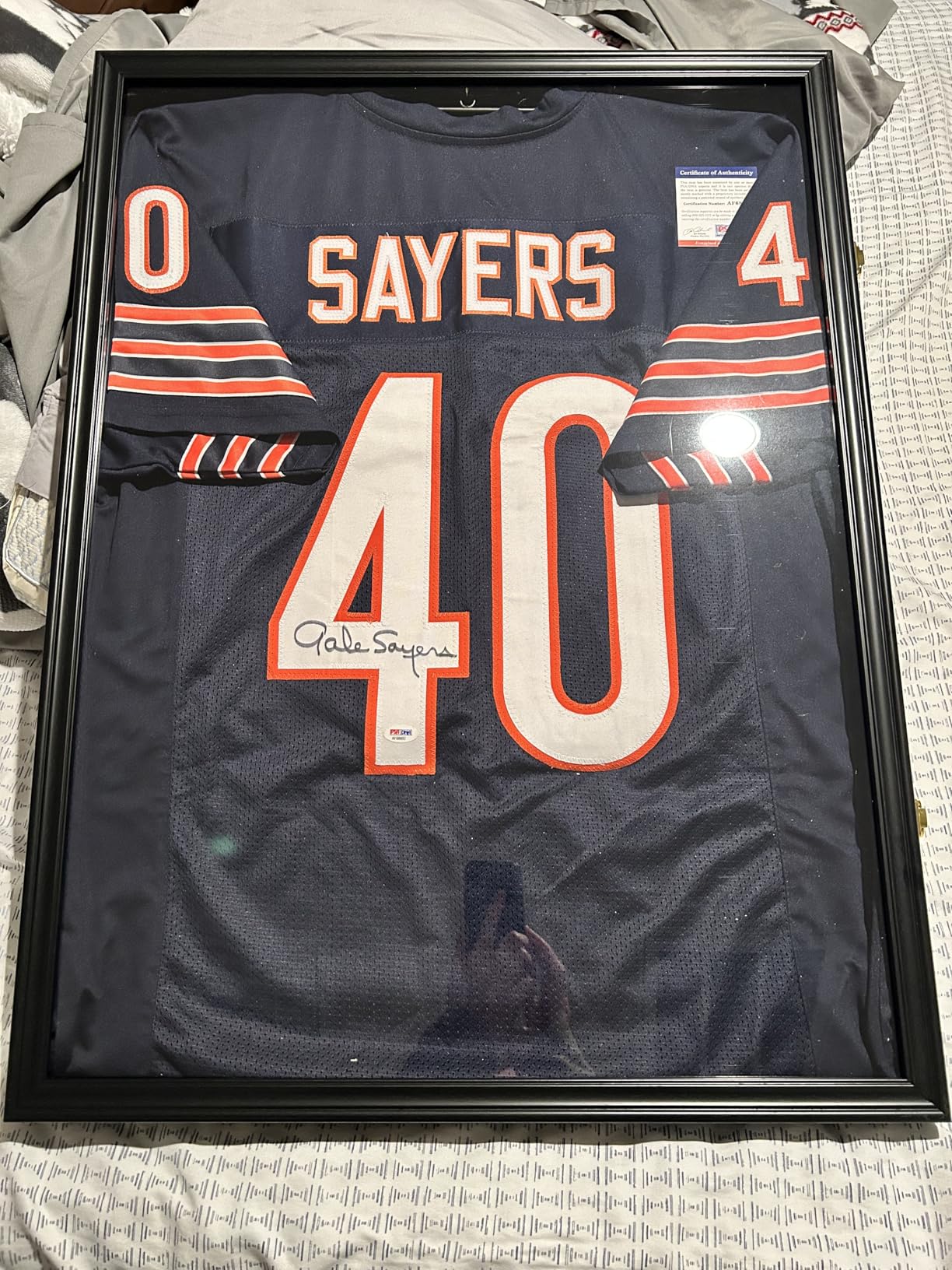 Pro Collector's Jersey Display Case Frame Large Sport Shadow Box Pro 98% UV Protection for Baseball Basketball Football Soccer Hockey Memorabilia T-Shirt Uniform (Black Finish) customer photo 2