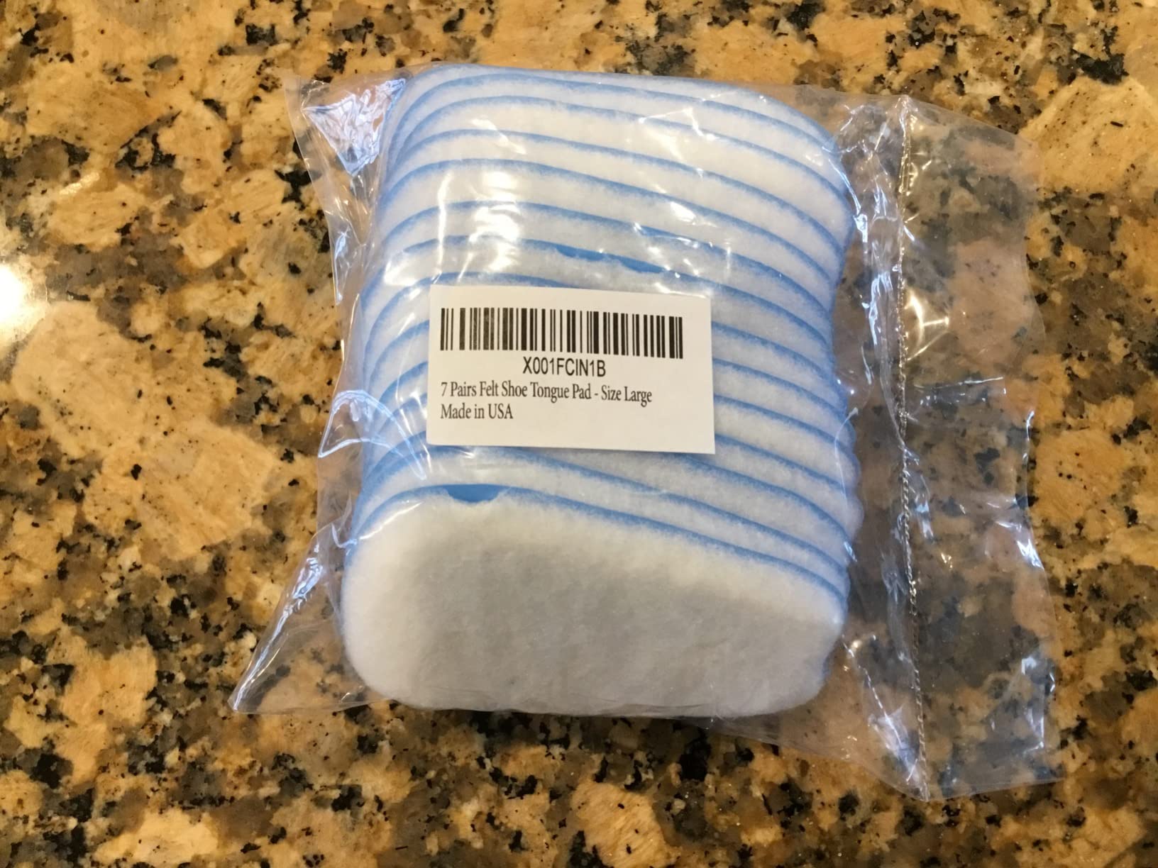 Unisex Large Size Felt Tongue Cushion Pads, 7 Pairs, Trimable customer photo 2