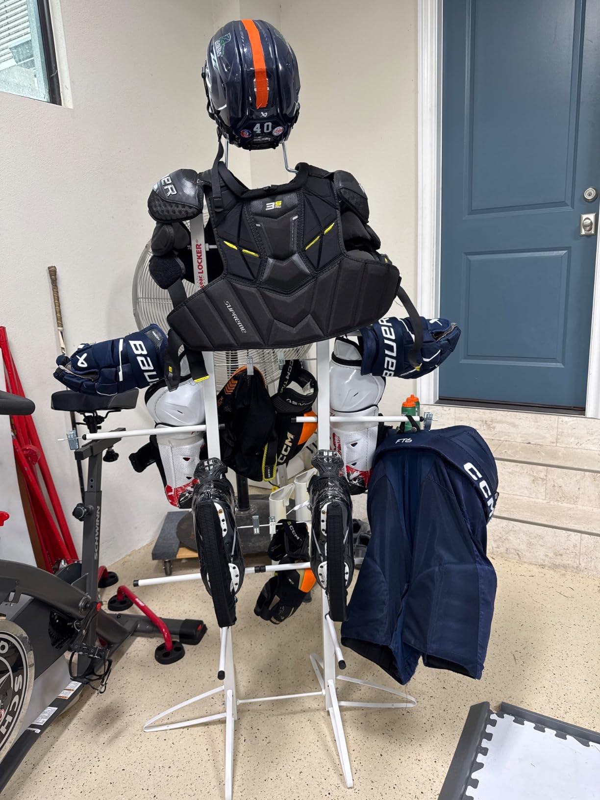 Wet Gear-Hockey Equipment Dryer Rack: Metal Locker Deluxe Model customer photo 1