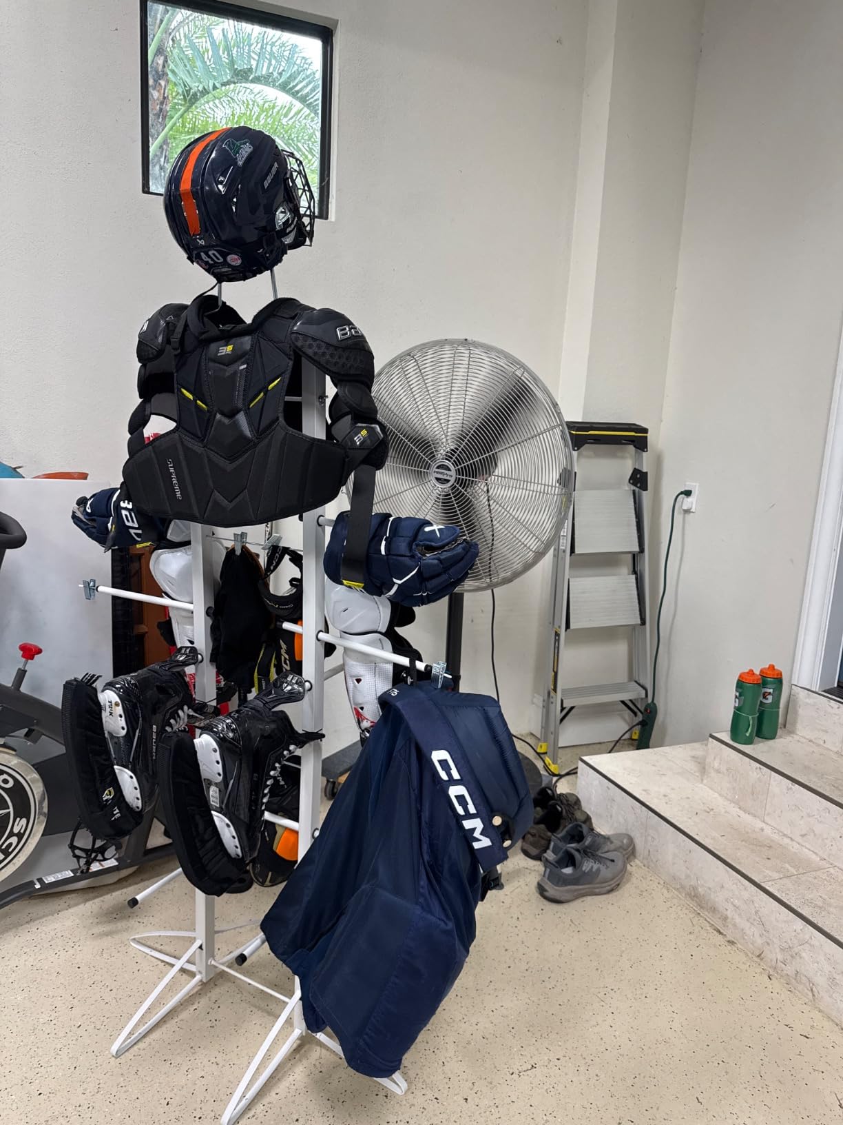 Wet Gear-Hockey Equipment Dryer Rack: Metal Locker Deluxe Model customer photo 2