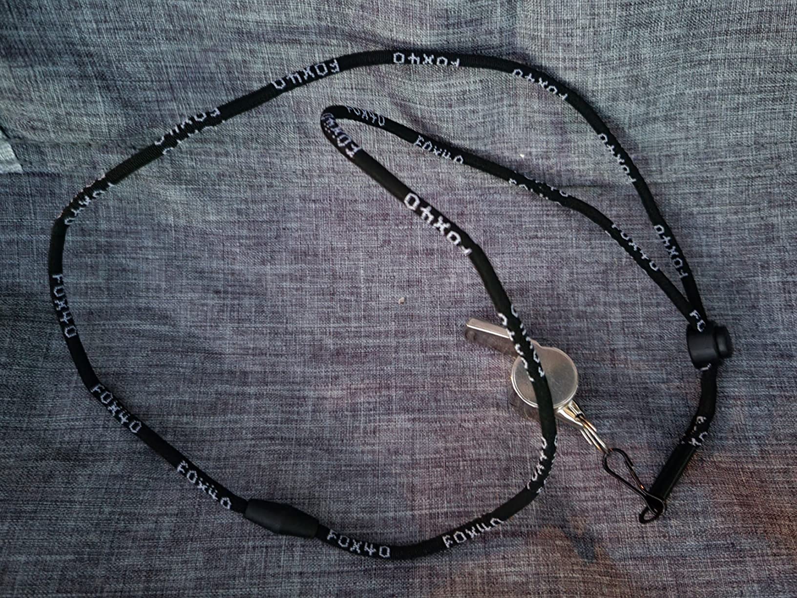 Fox 40 Breakaway Lanyard, Black - 100-0001, Rubber customer photo 1