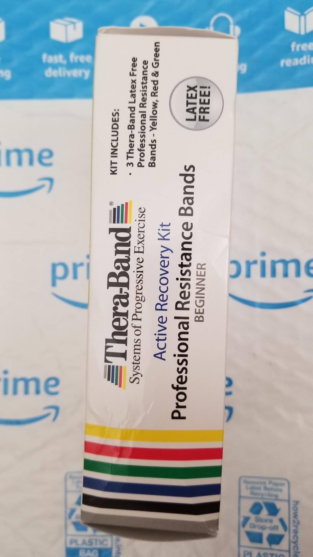 TheraBand Resistance Bands Set, Professional Non-Latex Elastic Band For Upper & Lower Body Exercise, Strength Training without Weights, Physical Therapy, Pilates, Rehab, Yellow & Red & Green, Beginner customer photo 1