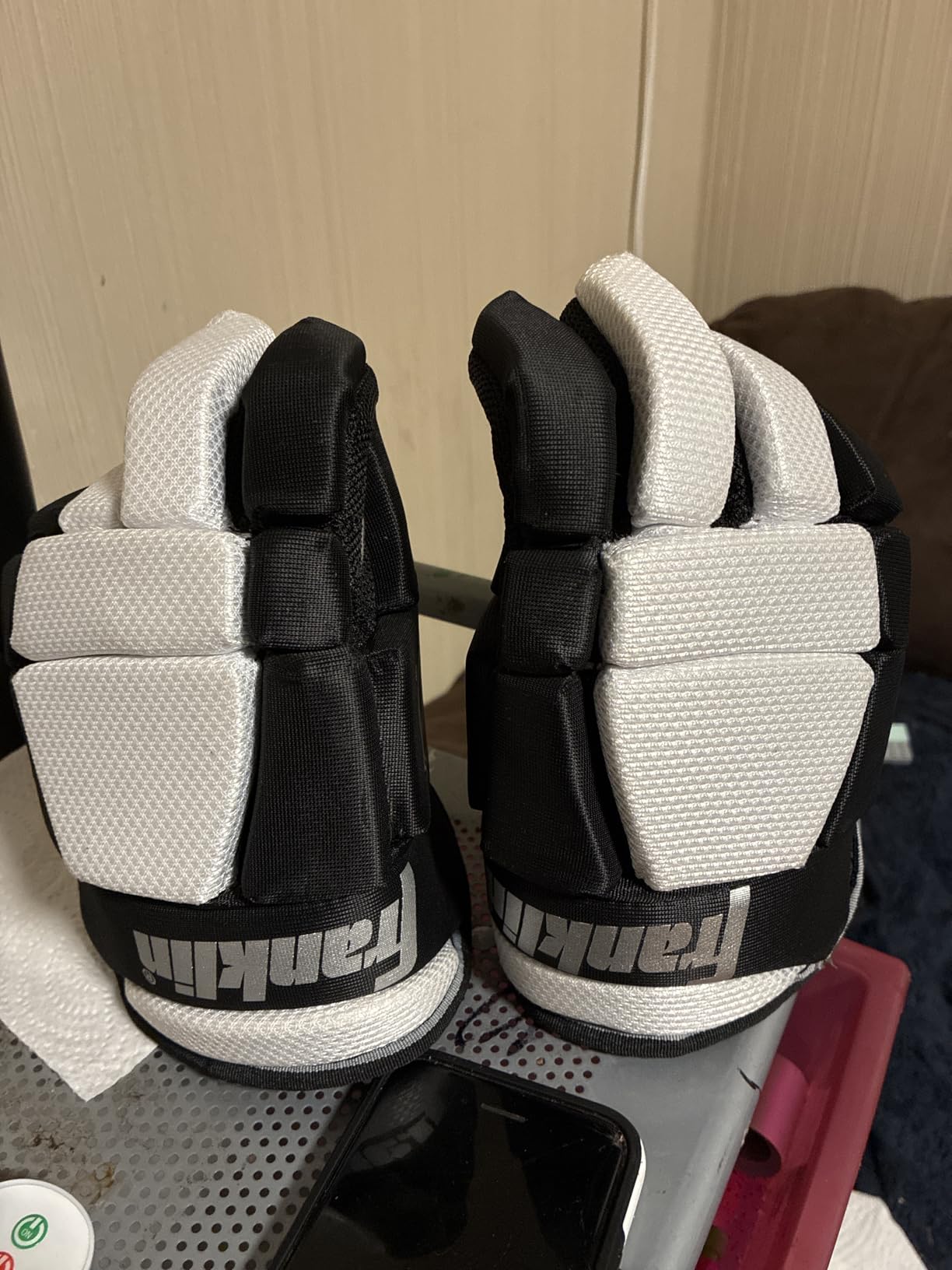 Franklin Sports Kids Youth Hockey Gloves - Junior Gloves for Street + Roller Hockey - Padded Kids Glove Pair customer photo 1