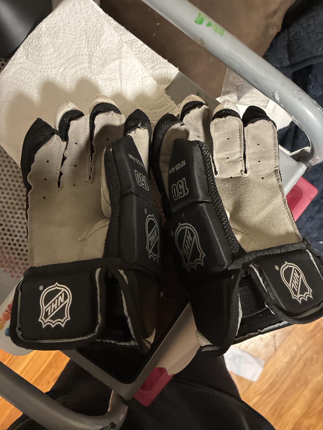 Franklin Sports Kids Youth Hockey Gloves - Junior Gloves for Street + Roller Hockey - Padded Kids Glove Pair customer photo 2
