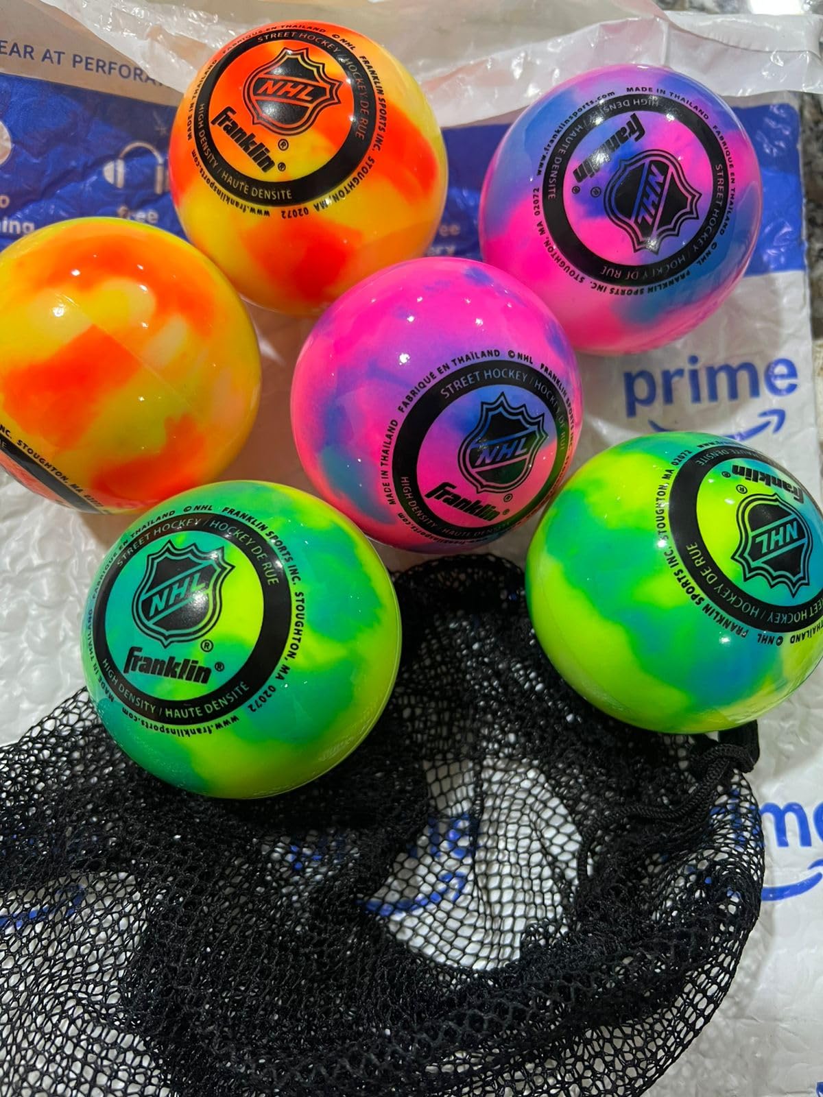 Franklin Sports NHL Street Hockey Balls - No Bounce Outdoor Street + Roller Hockey Balls - Official Size for Youth + Adult Street Hockey - Assorted Colors - 1, 2, 3, and 15 Bulk Packs customer photo 2