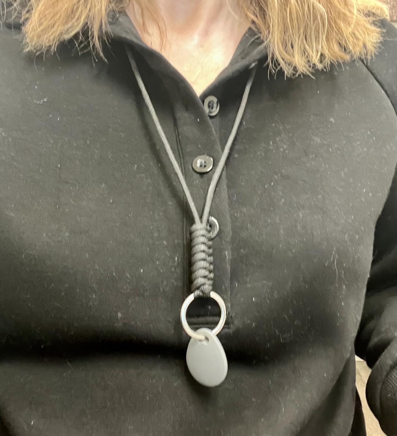 Specialist ID Black Lanyard with Swivel Hook - Basic, Round, Thin Braided Non-Breakaway Neck Strap Cord for School Name Tag, Office ID Card, Keychain, Referee Whistle and More customer photo 1