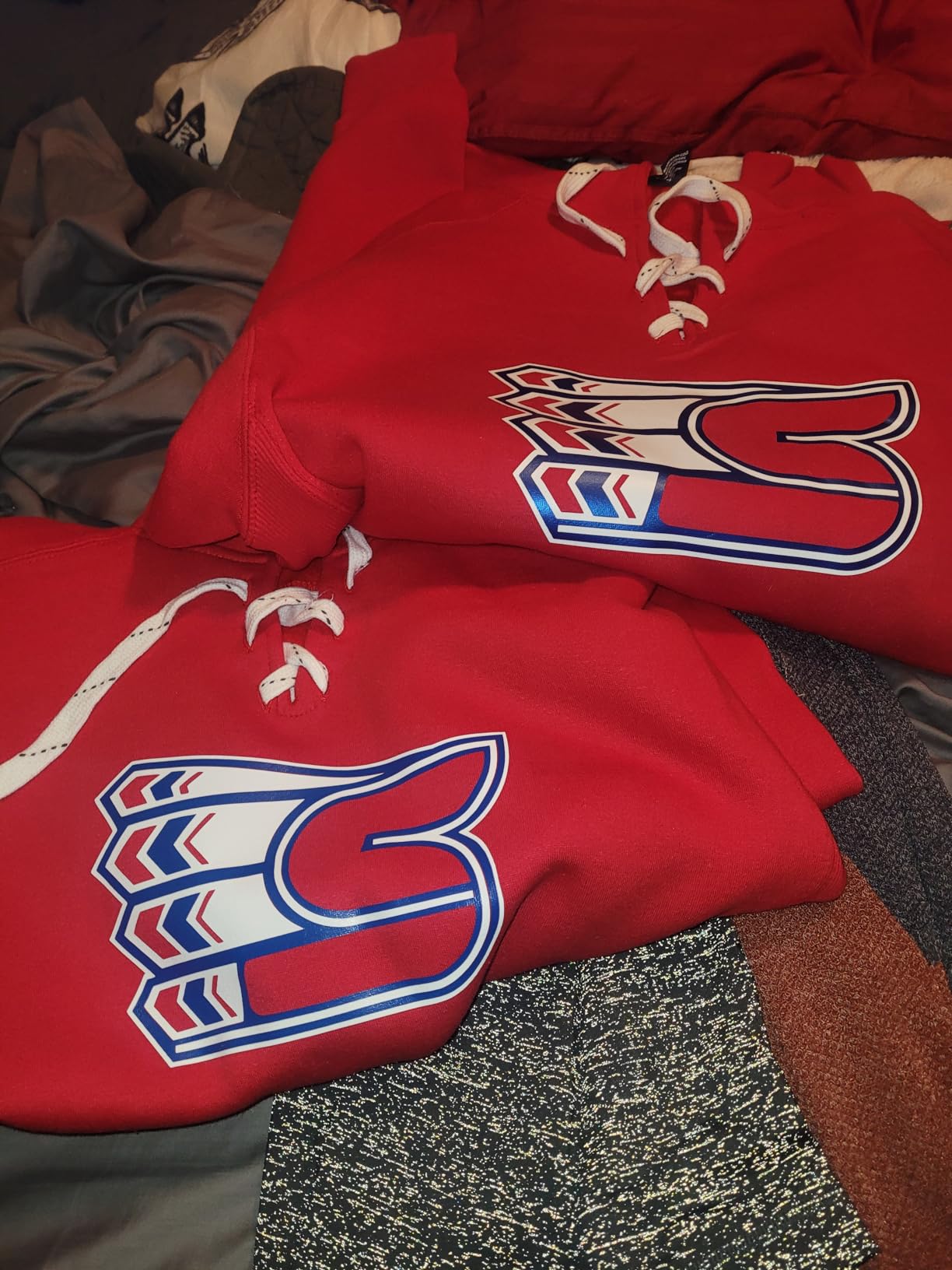 NCAA Mens Sports lace up hoodie sweatshirt customer photo 1