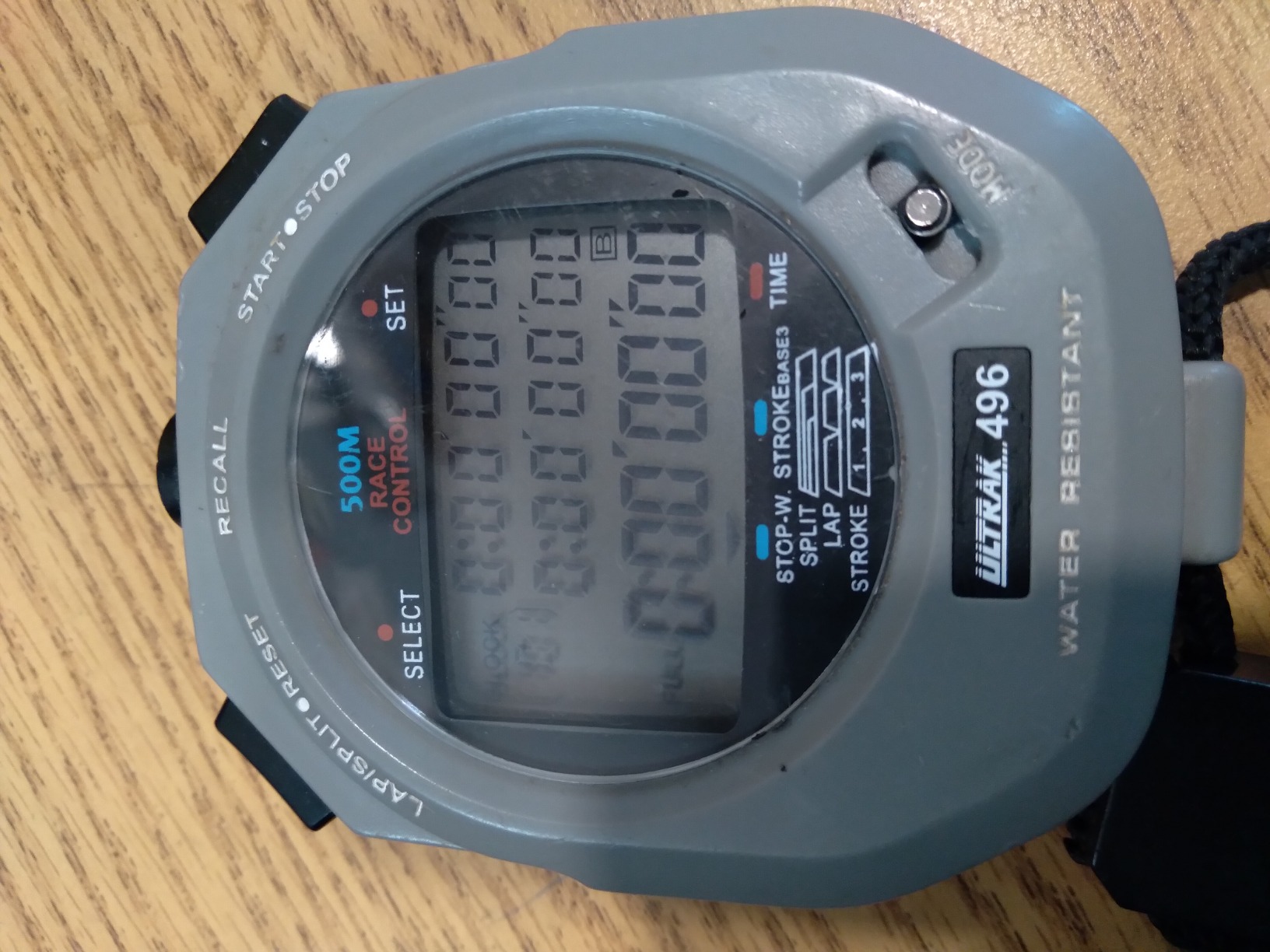 Ultrak 496 500-Lap Stopwatch, Dual-Split Memory Sports Timer with LCD Display, Water-Resistant, Stroke Rate & Countdown, Long-Life Battery customer photo 2