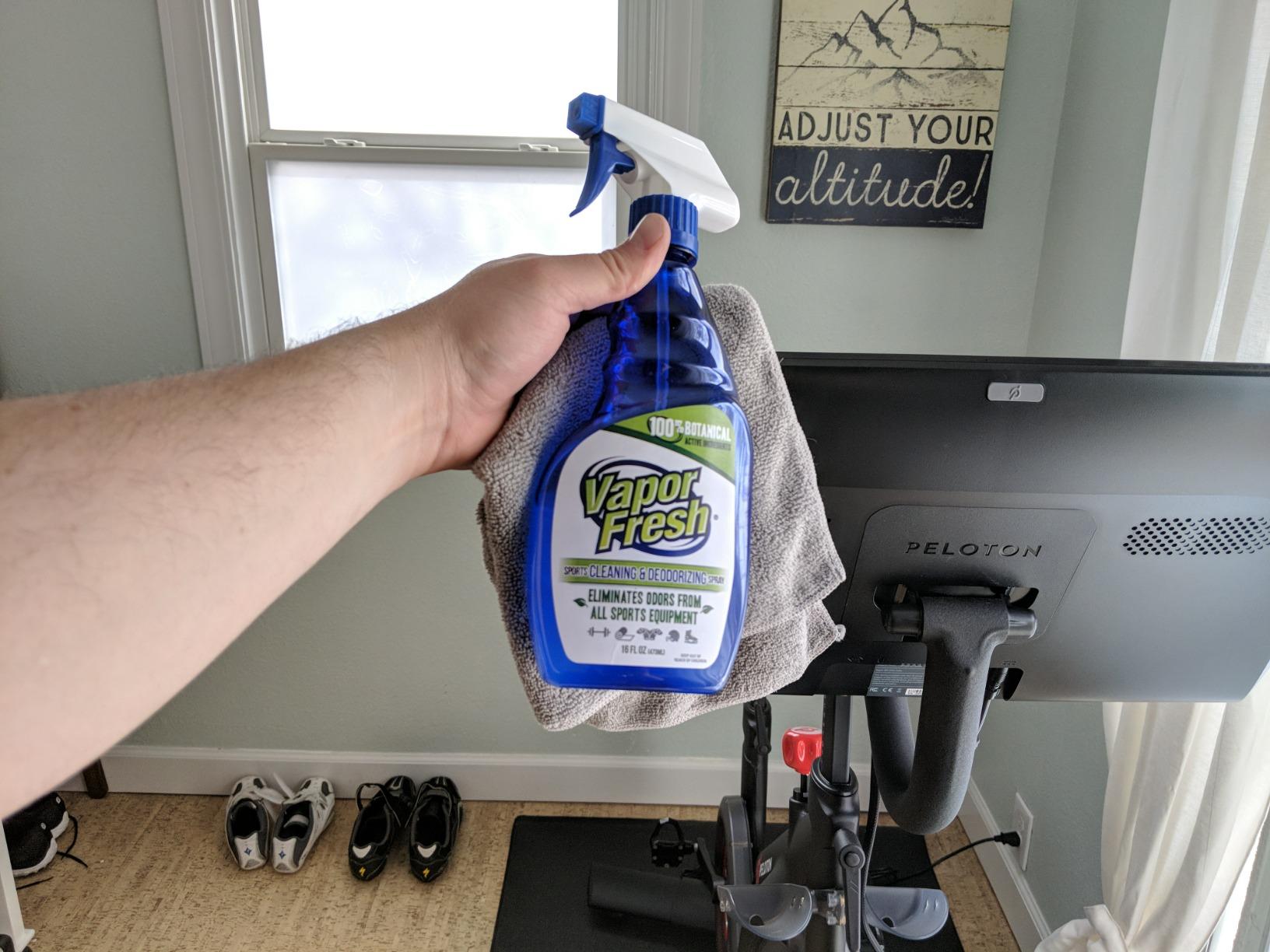 Vapor Fresh Sports Cleaner and Deodorizer - For Boxing Gloves, Sports Pads, Helmets, Gym Bags, Gym Equipment and More - Naturally Powered By Plants, 16 Fl Oz (1-Pack) customer photo 1