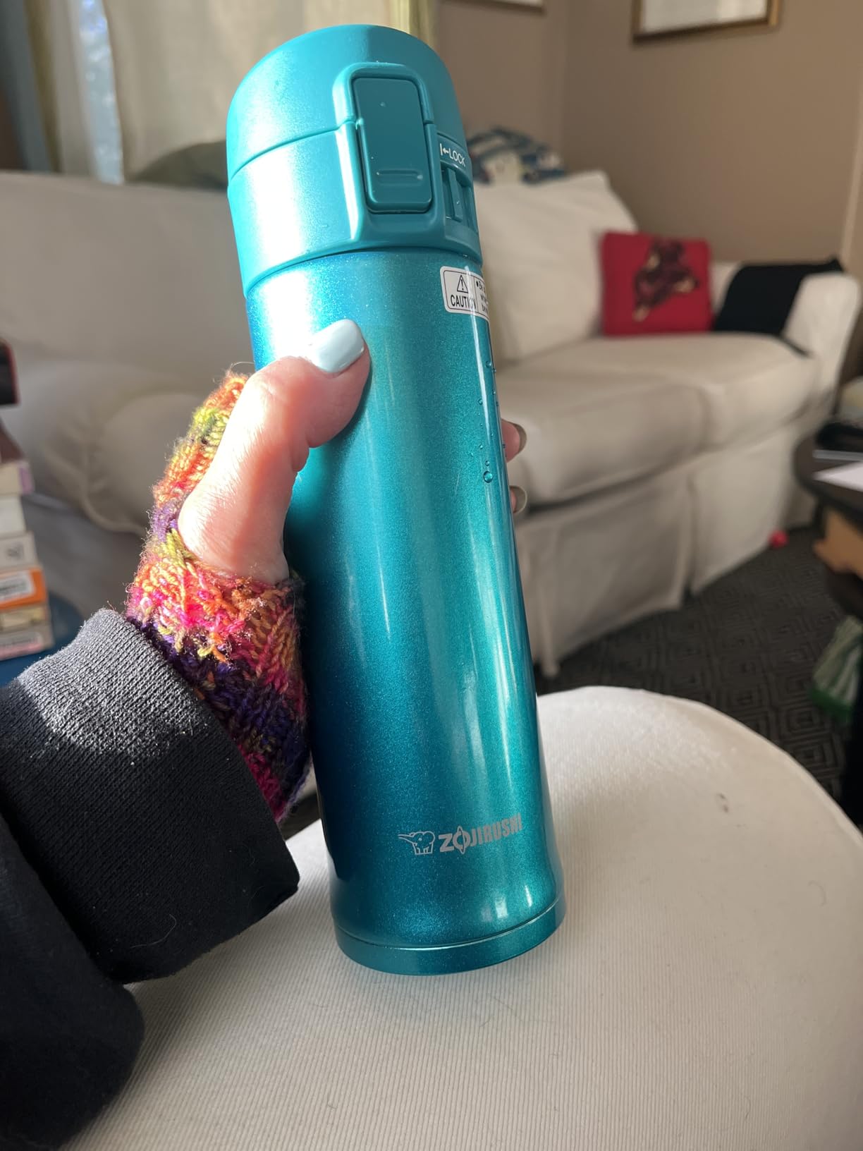 Zojirushi Stainless Steel Mug, 16oz, Smoky Blue customer photo 1