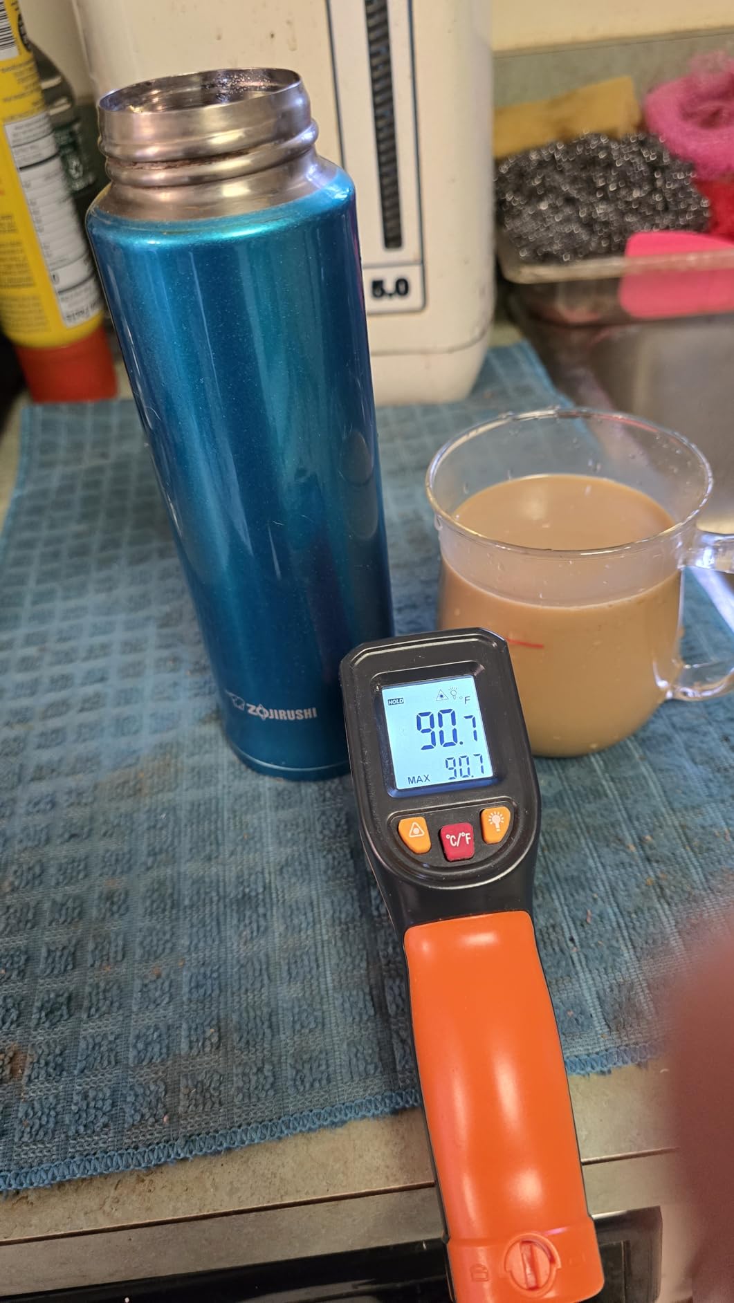 Zojirushi Stainless Steel Mug, 16oz, Smoky Blue customer photo 2