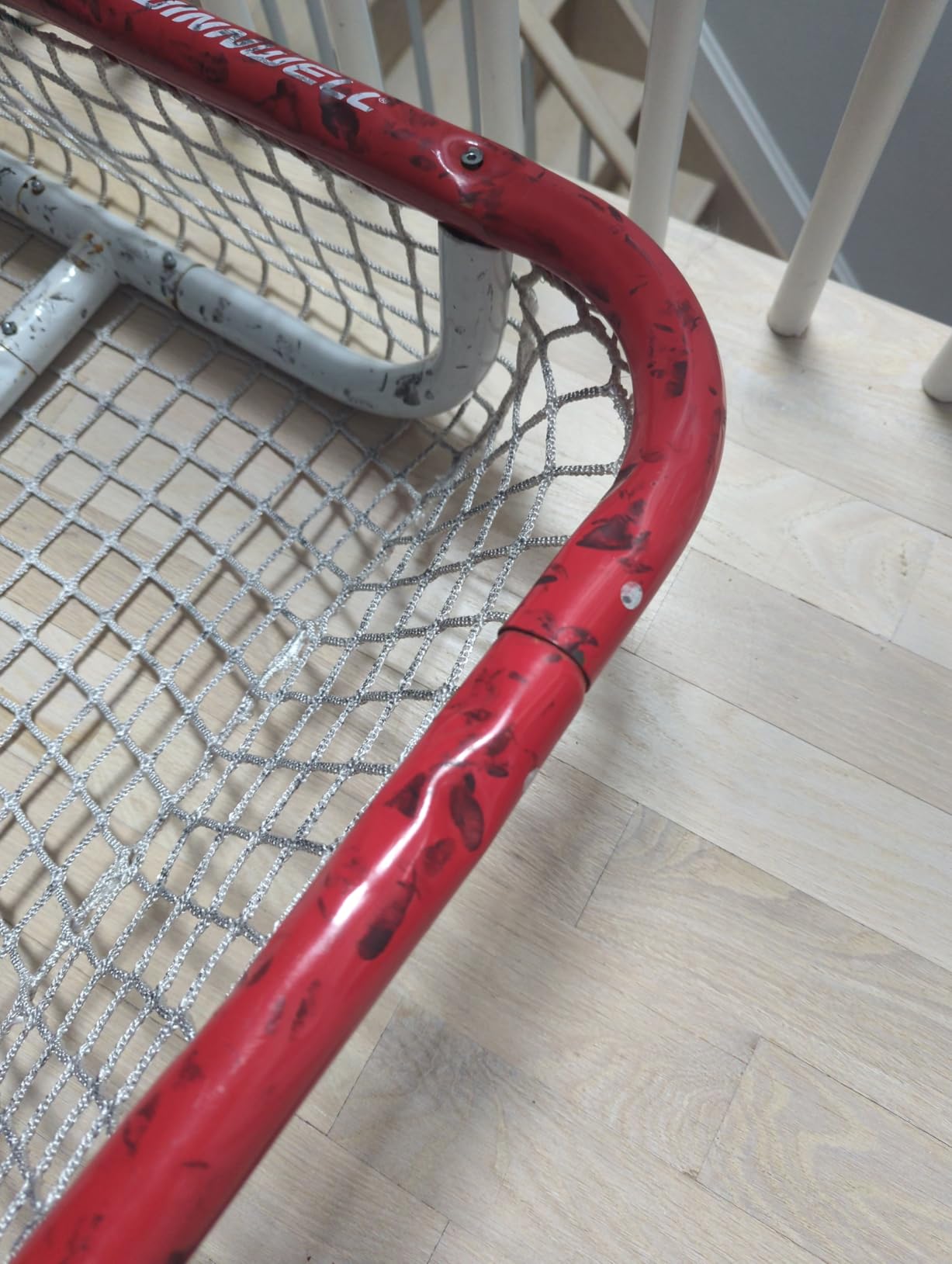 Winnwell Heavy Duty Hockey Net - Indoor & Outdoor Goal Equipment - Essential Training Gear for Ice Hockey Pucks customer photo 2