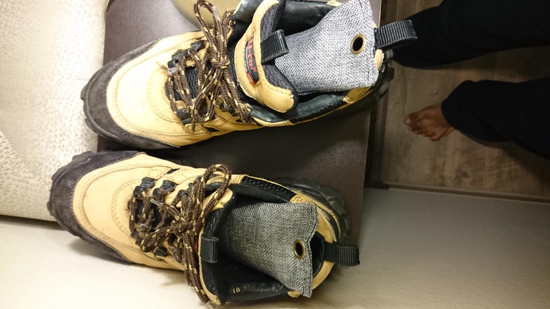 Moso Natural Shoe Deodorizer Inserts, Charcoal Odor Absorber for Shoes, Gym Bag & Boot Deodorizer, Long-Lasting Shoe Odor Elimination, Unscented Air Purifying Bags (Two Per Pack) customer photo 2