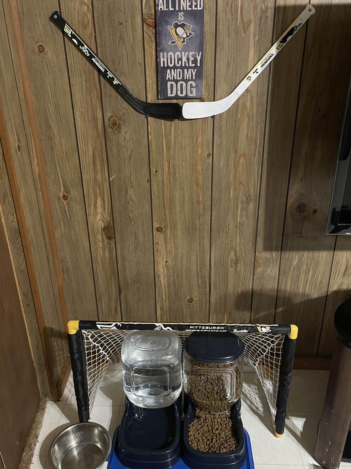 Franklin Sports NHL Mini Hockey Set - Kids Indoor Knee Hockey Goal, Ball, + 2 Stick Combo - Youth Team Indoor Toy Set - Official - Ages 3+ customer photo 2