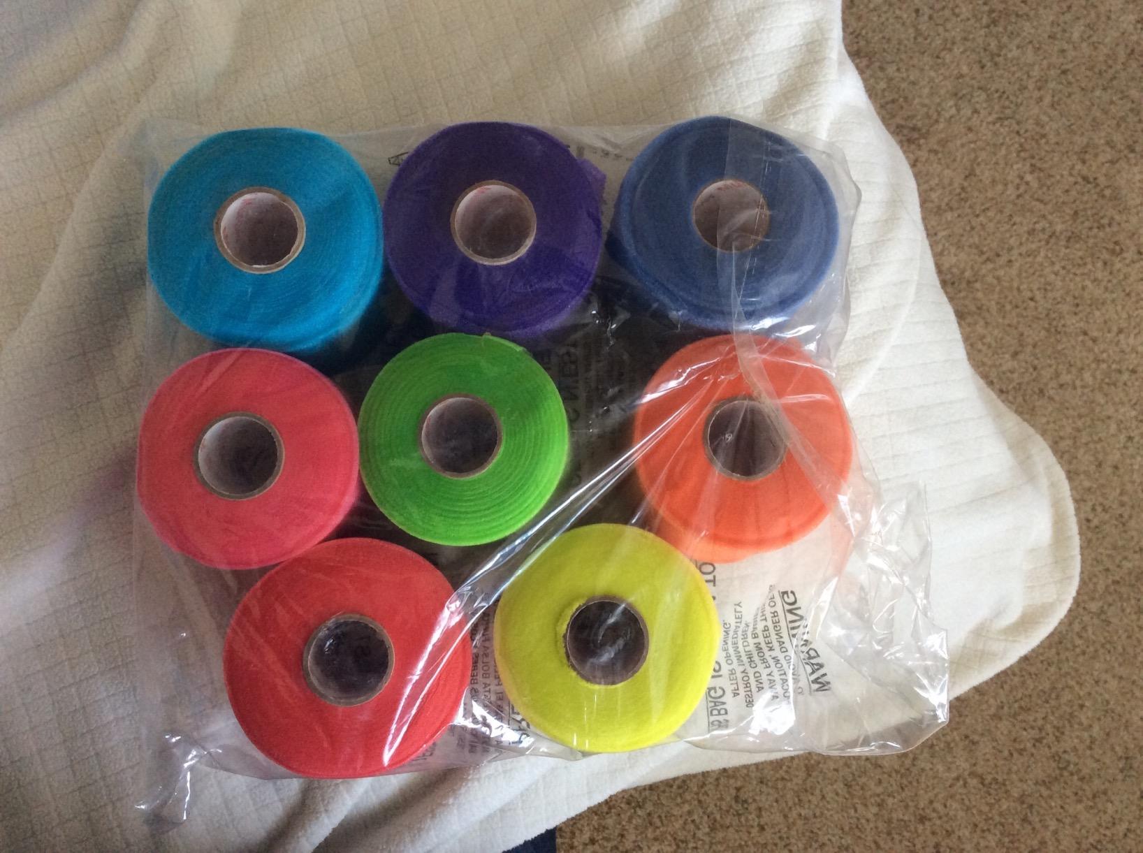 Mueller Rainbow Pack of Sports Pre-Wrap (8 Colors!),30 Yards,Rainbow customer photo 1
