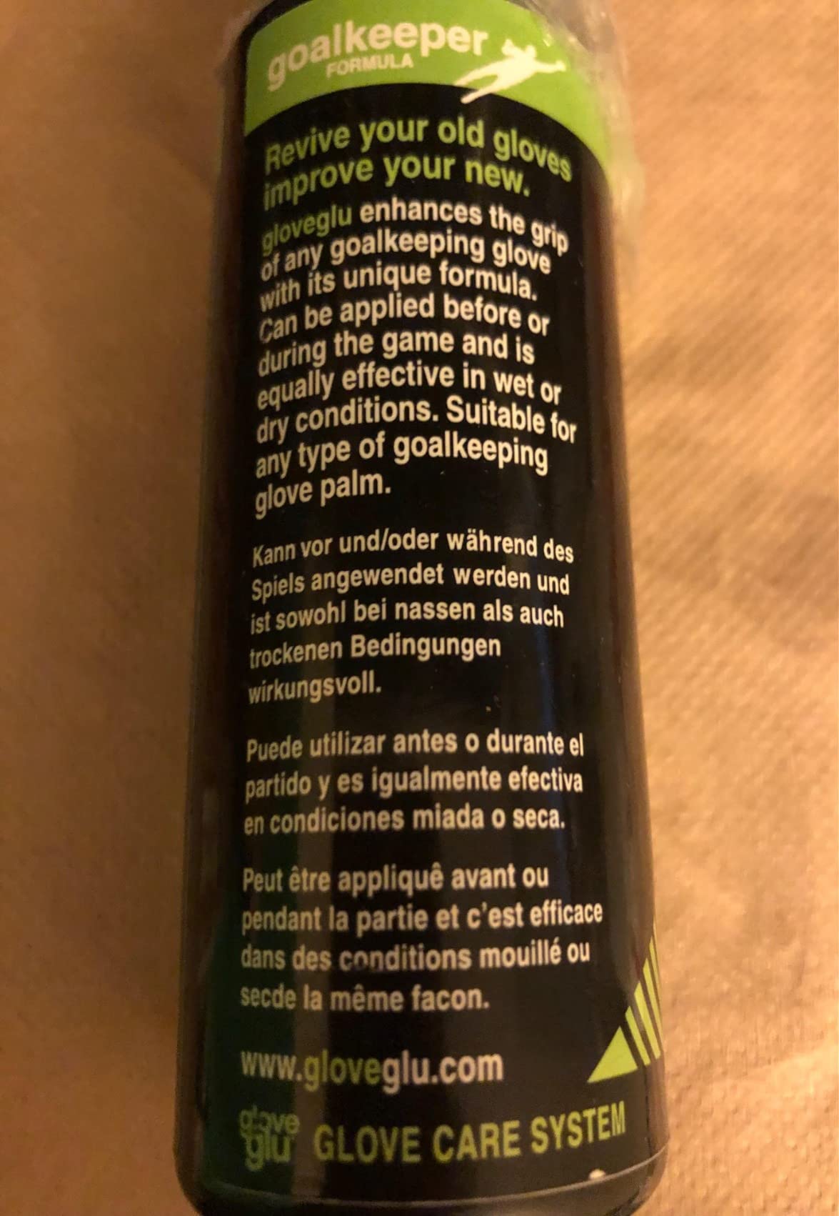 gloveglu 120ml Original Goalkeeper Glove Grip Spray for New/Match Goalkeeper Gloves customer photo 1