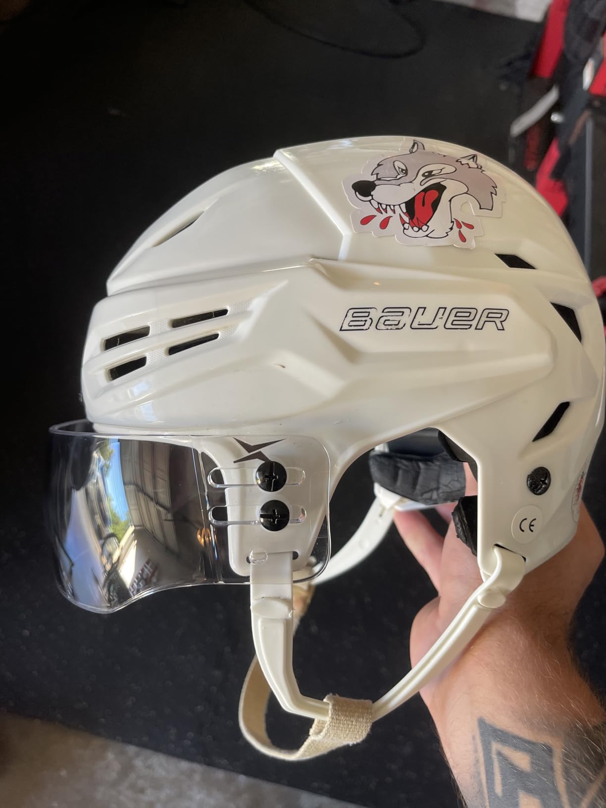 TronX S40 Vented-Cut Hockey Helmet Clear Visor (Anti-Scratch/Anti-Fog) CE Certified customer photo 2