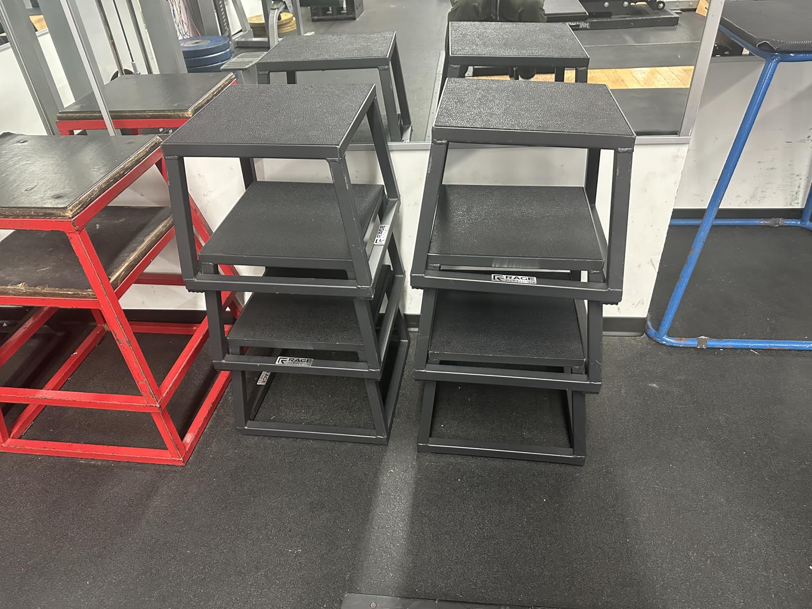 Rage Fitness Steel Plyo Box 12-18-24 Inch High Anti-Slip Pre-Assembled Plyometric Jump Box for Home Gym Conditioning and Strength Training (Sold Individually) Plyometric Platform Step customer photo 1