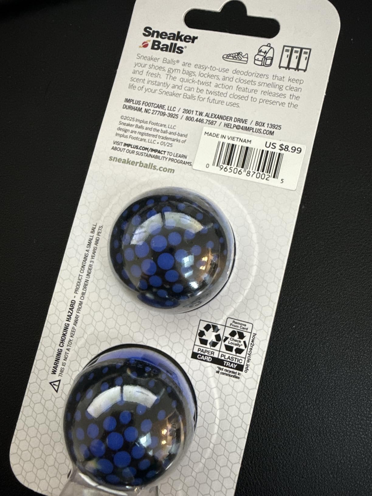 Sneaker Balls Odor-Fighting Shoe Fresheners, Eliminates Unpleasant Smells, Perfect For Sneakers, Gym Bags, Gear Bags, Drawers, Lockers, And More!, Radial Tie Dye, 6 Pack customer photo 1