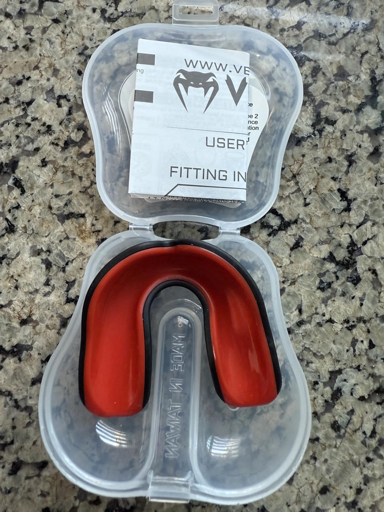 Venum Challenger Mouthguard - Red/Black customer photo 1