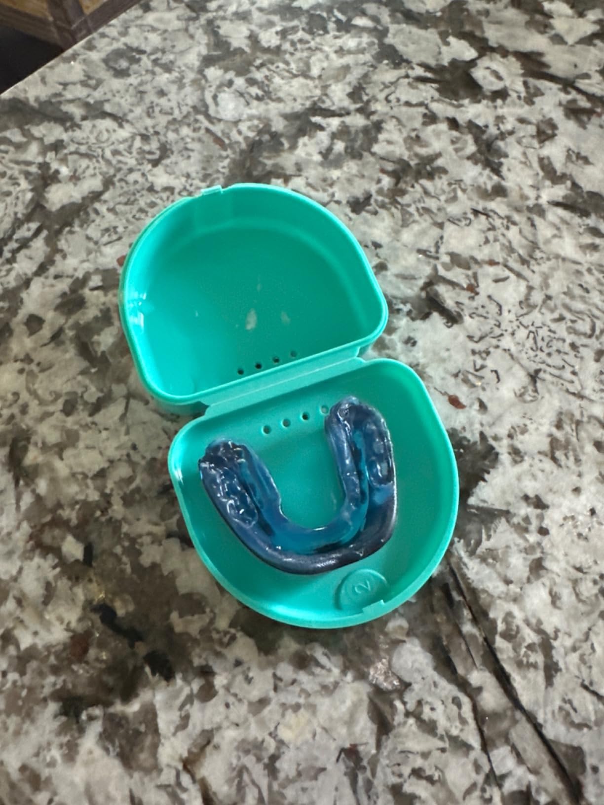 Shock Doctor Mouth Guard Sports, Hockey, Lacrosse, Baseball, Wrestling Mouthguard, Gel Max Heavy Duty Protection & Custom Fit, Football Mouth Guard with Strap, Adult & Youth Mouthguard customer photo 1