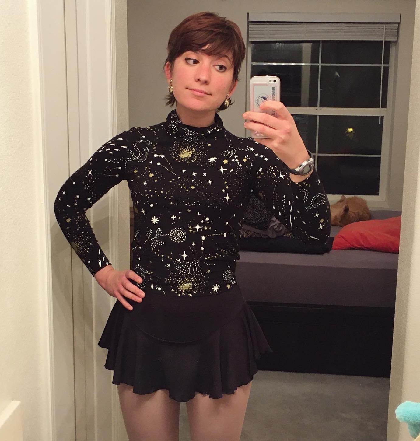 Chloe Noel Figure Skating York Flare Skate Skirt K02 customer photo 1