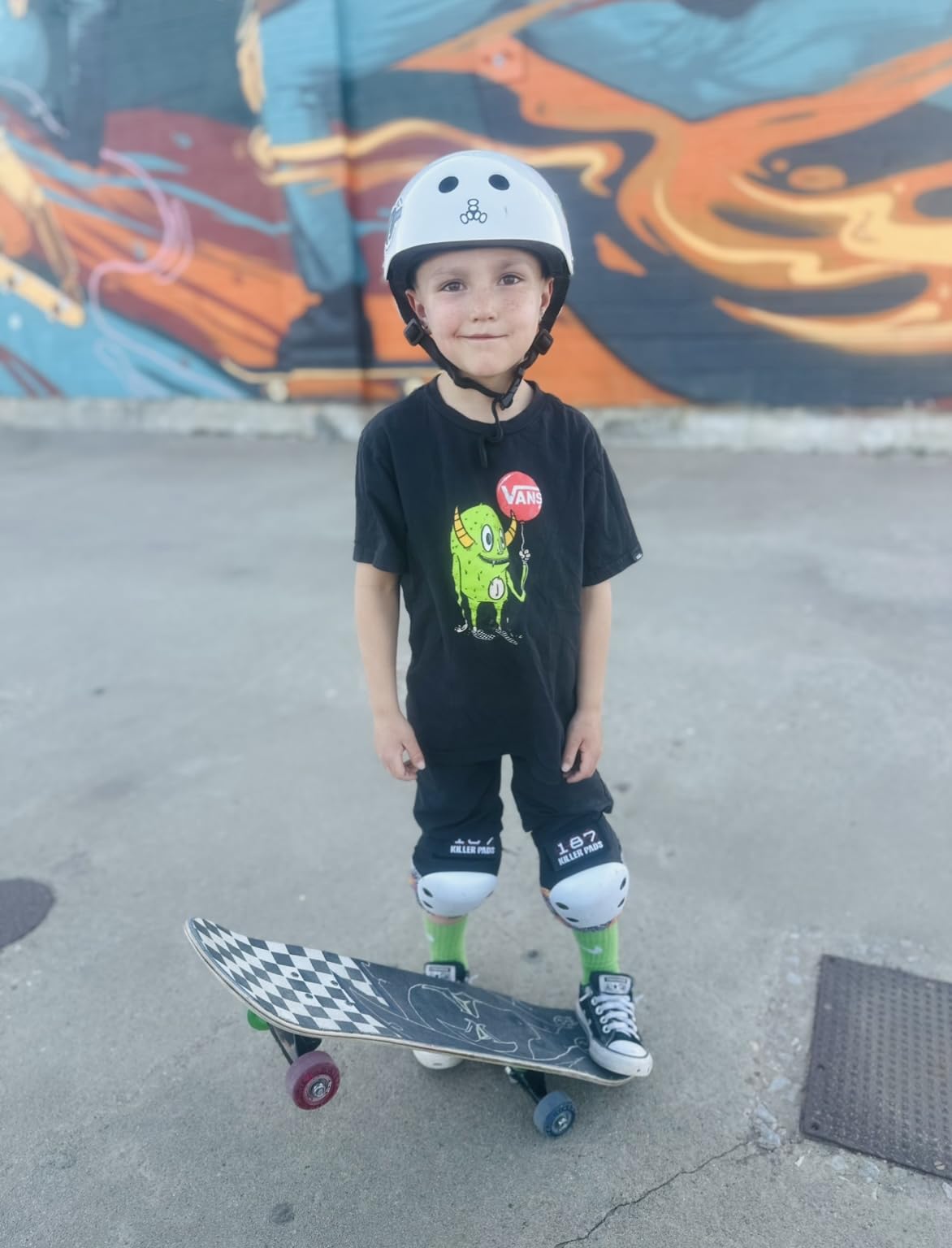 Triple Eight Lil 8 Kids Helmet - Ideal for Biking, Skateboarding, in-Line Skating, Rollerblading and Scooter customer photo 1