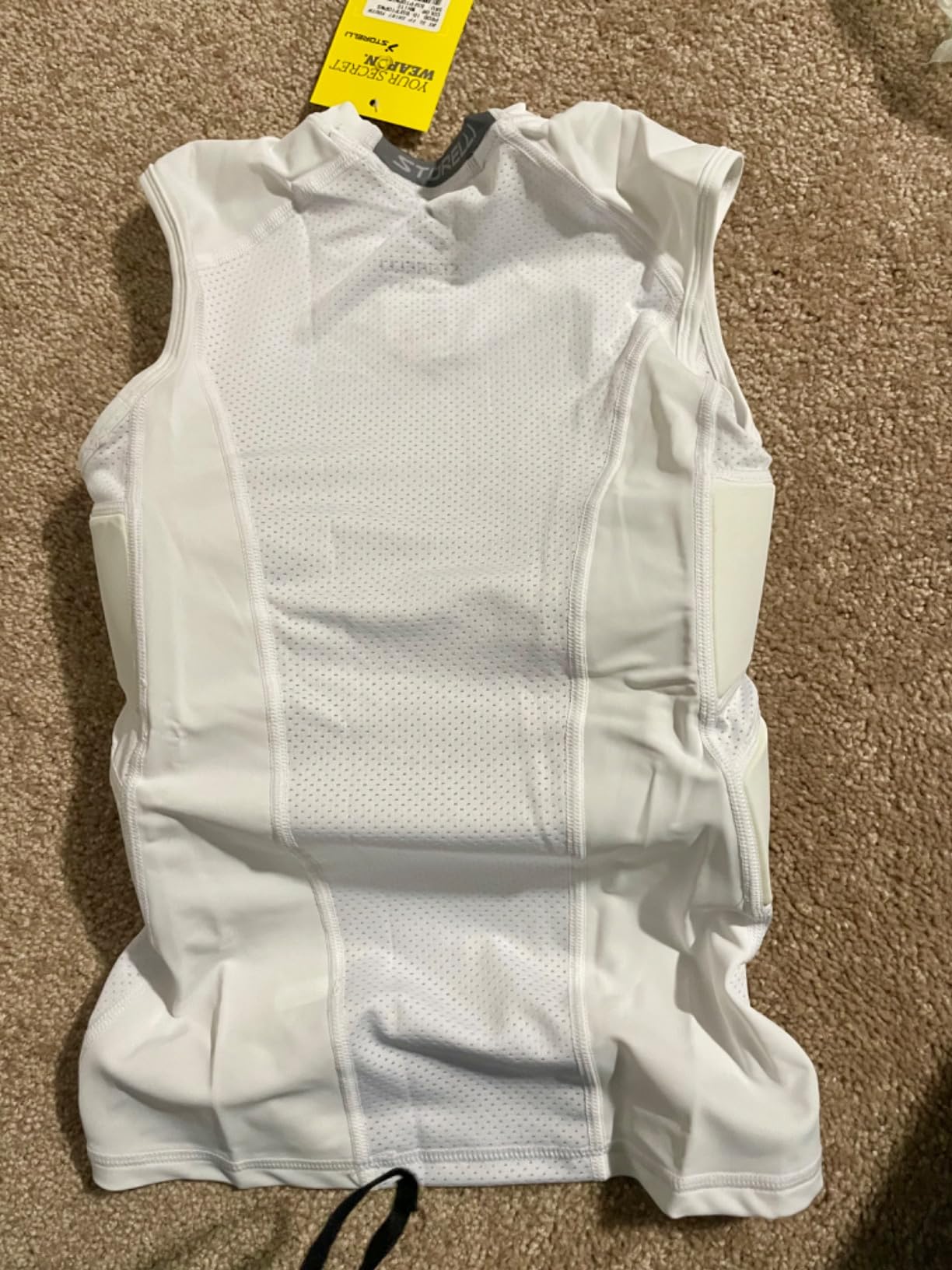 Storelli BodyShield Sleeveless Undershirt, Protective Soccer Base Layer, Lightweight Compression Top with Padded Chest customer photo 2