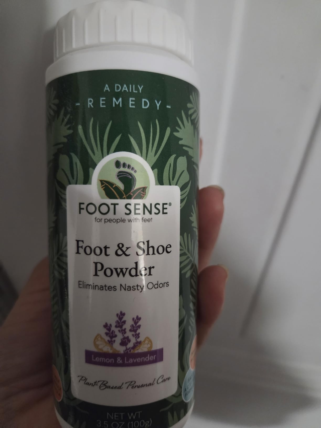 FOOT SENSE All Natural Foot & Shoe Powder, Foot Odor Eliminator for Long-Lasting Odor Control Lasts up to 6 Months, Disinfects & Deodorizes, Safe for Men, Women, Kids, Athletes, 100g customer photo 2
