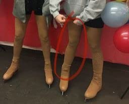 ChloeNoel Figure Skating Tan Over The Boot Tights TB8832 customer photo 2