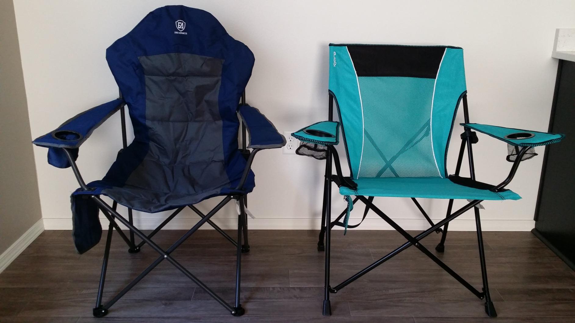 Kijaro Dual Lock Portable Camping Chairs - Enjoy the Outdoors with a Versatile Folding Chair, Sports Chair, Outdoor Chair & Lawn Chair - Dual Lock Feature Locks Position - Kawachi Purple customer photo 1