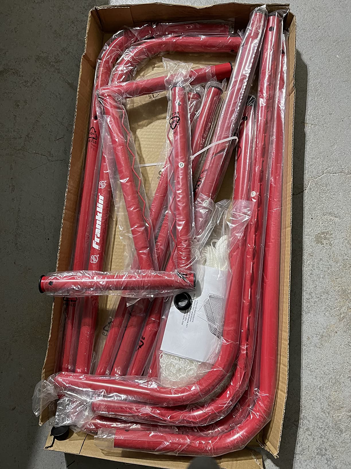 Franklin Sports Youth Street Hockey Net - Indoor Outdoor Steel Hockey Goal for Kids Roller Street - 54